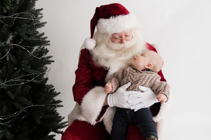 Santa with Baby on lap